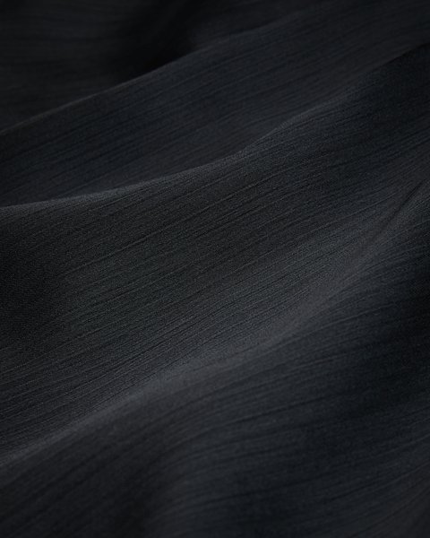 Women | Slip Midi Dress With Drap | Black (V2)