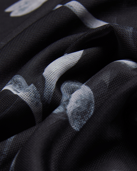 Women | High Neck Mesh Top | Black (V2)