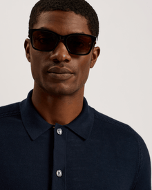 Men | Long Sleeve Regular Button Through | Navy