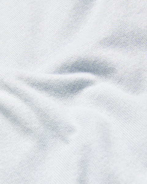 Men | Long Sleeve Regular Silk Blend Cre | Light Blue