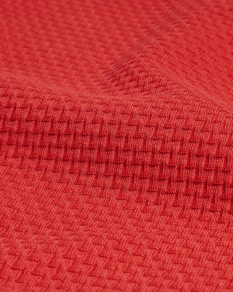 Men | Curlys Short Sleeve Reg Textured T Shirt | Burgundy
