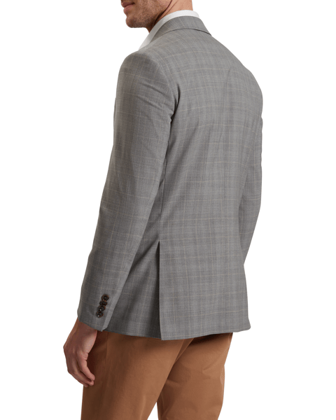 Men | Classic Wool Suit Jacket | Light Pastel Grey (V1)