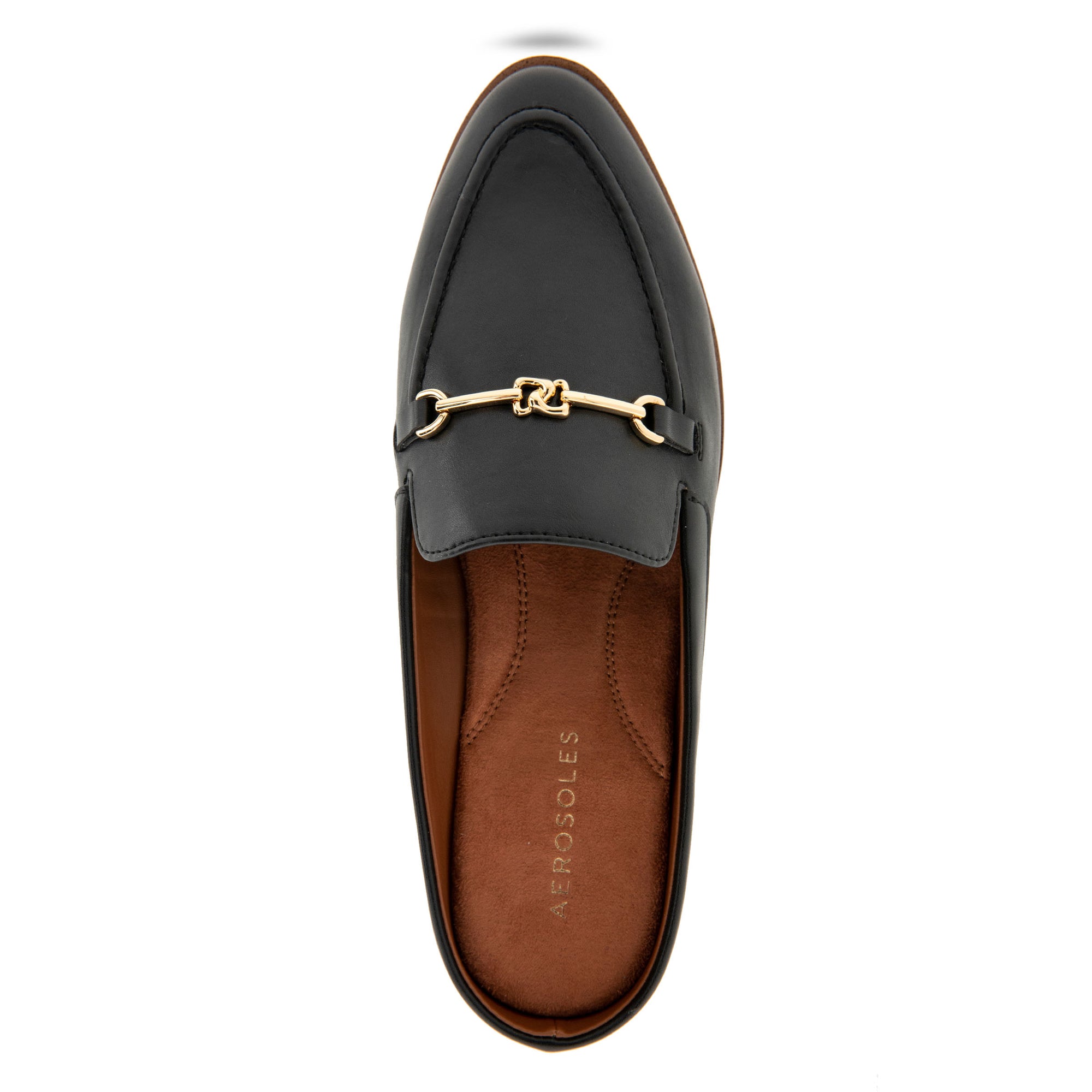 Erik Tailored Mule | Black Faux Calf