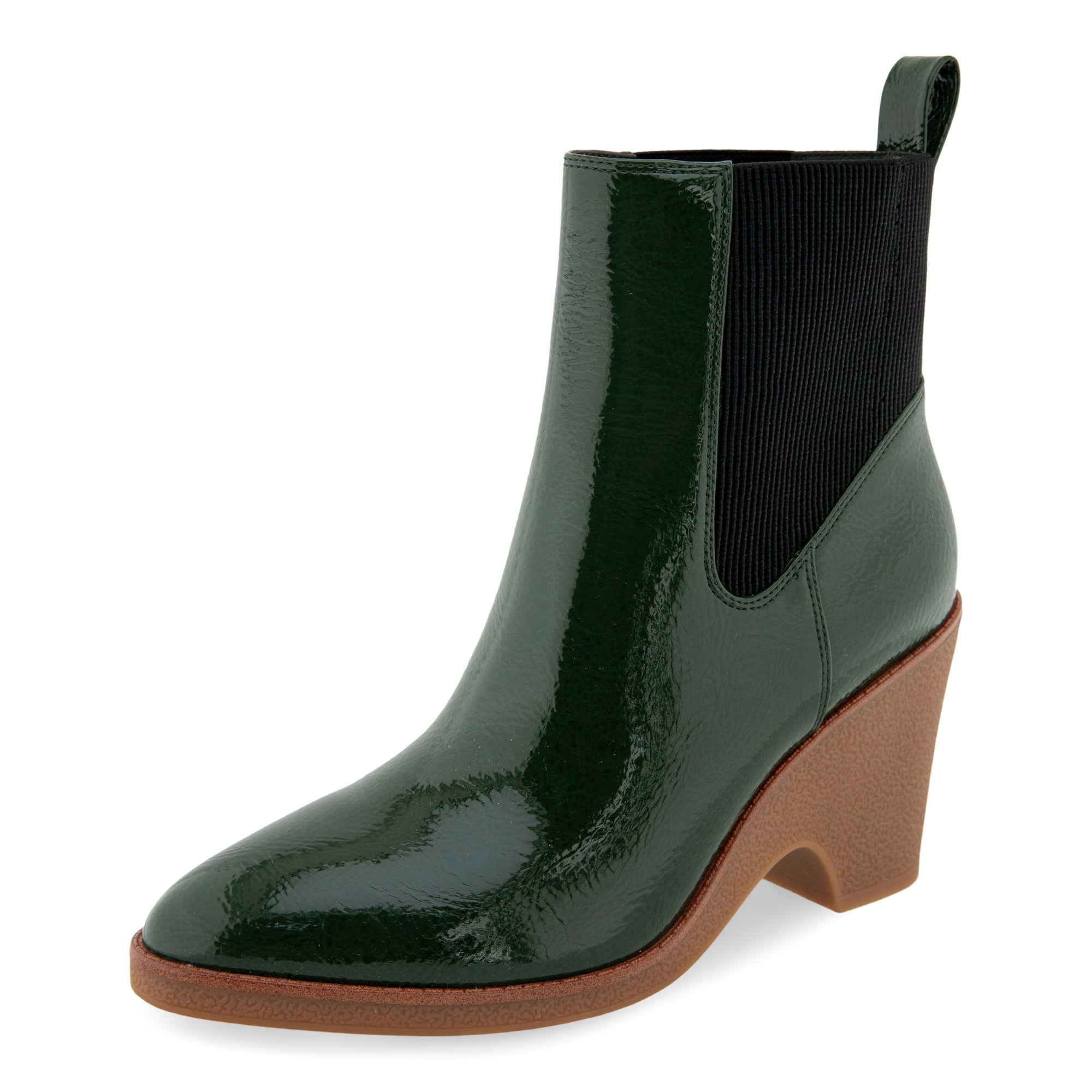 Mylo | Fir Green Patent Faux Leather