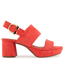 Camera Sandal Platform | Coral Suede