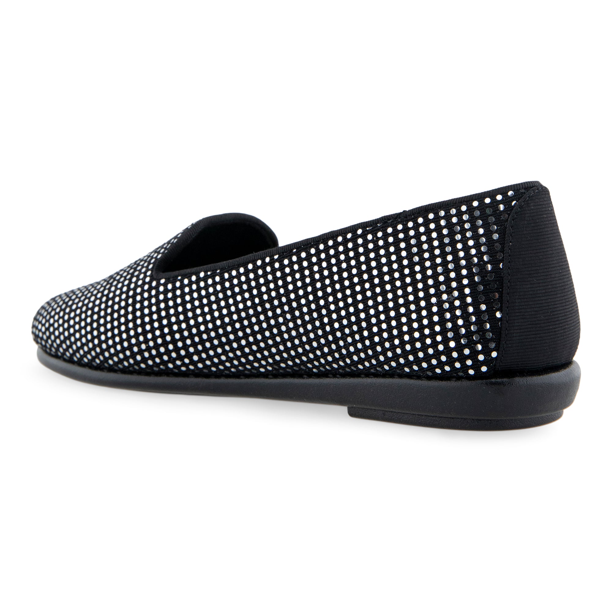 Betunia Casual Loafer | Silver/Black Polyurethane